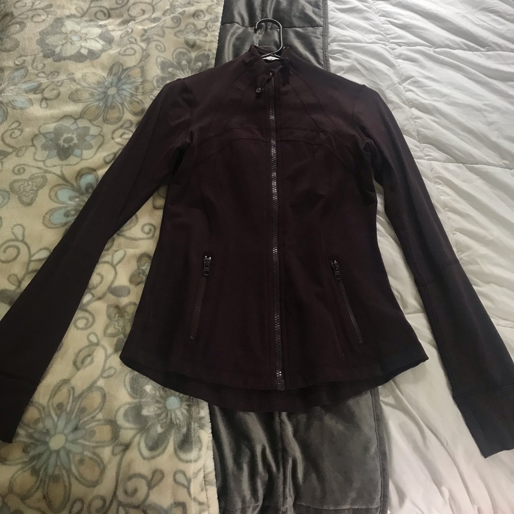 Lululemon Maroon zip up jacket